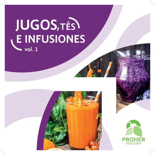 Portada del libro Jugos, tés e infusiones de Proher Natura