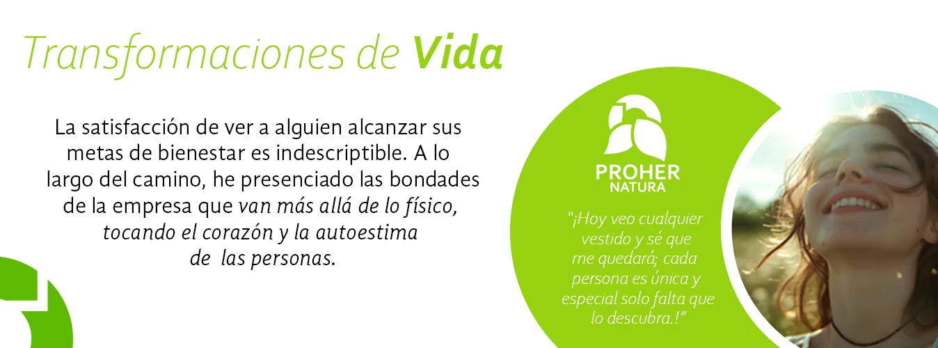 Transformaciones de vida. La satisfacción de ver a alguien alcanzar sus metas de bienestar es indescriptible. A lo largo del camino, he presenciado las bondades de la empresa que van más allá de lo físico, tocando el corazón y la autoestima de las personas. «¡Hoy veo cualquier vestido y sé que me quedará; cada persona es única y especial, solo falta que lo descubra!»